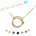 MySimply kleurige zilveren bedelketting